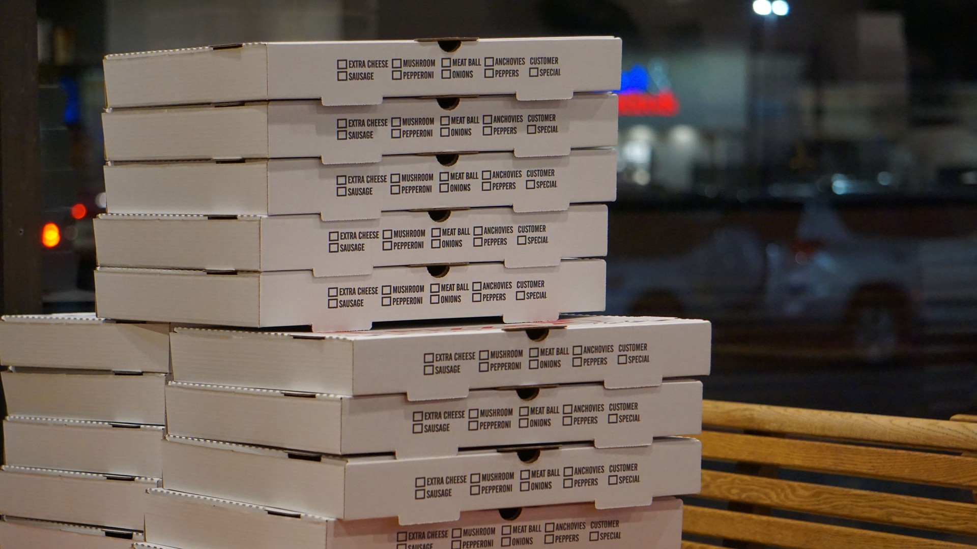 Pizza boxes